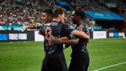 Spielszene aus dem Testspiel FC Bayern - Tottenham Hotspur
