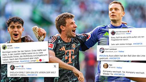 Die Tweets der FC Bayern-Fans zum 3:2 beim Bundesligaauftakt in Wolfsburg