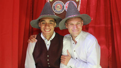 Photo booth at Wiesn visit: FC Bayern at Oktoberfest 2024