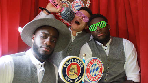 Photo booth at Wiesn visit: FC Bayern at Oktoberfest 2024