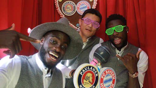 Photo booth at Wiesn visit: FC Bayern at Oktoberfest 2024