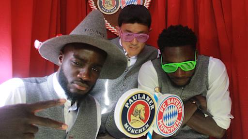 Photo booth at Wiesn visit: FC Bayern at Oktoberfest 2024
