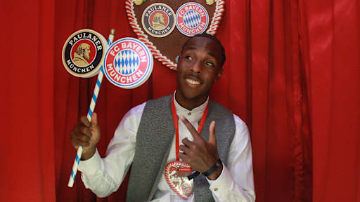 Photo booth at Wiesn visit: FC Bayern at Oktoberfest 2024
