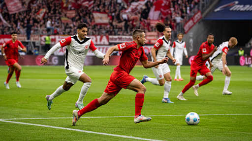 Scene from Bundesliga match Eintracht Frankfurt vs. FC Bayern