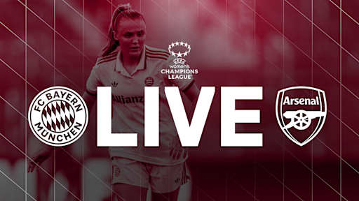 FC Bayern Women in the UEFA Womens Champions League against Arsenal