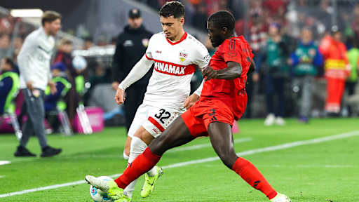 Spielszene aus dem Bundesliga-Duell FC Bayern vs. VfB Stuttgart