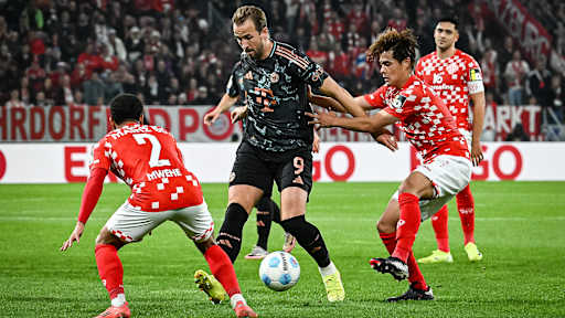 Spielszene aus dem DFB-Pokalspiel 1. FSV Mainz 05 - FC Bayern