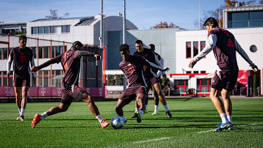 Kingsley Coman im Training des FC Bayern