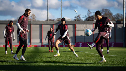 Das Training des FC Bayern vor dem Auswärtsspiel bei Borussia Dortmund
