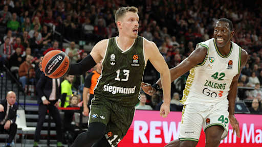 Andreas Obst will mit dem FC Bayern Basketball gegen Baskonia den siebten Heimsieg im SAP Garden holen.