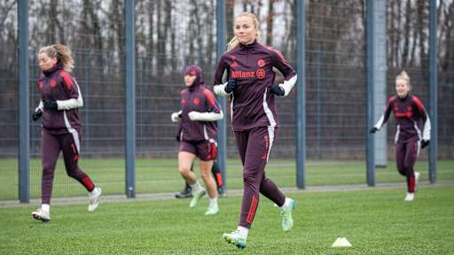 Captain Glódís Viggósdóttir in training for FC Bayern Women