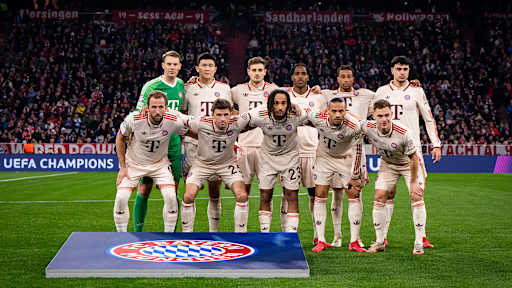 Startaufstellung des FC Bayern im Champions League-Spiel gegen Slovan Bratislava