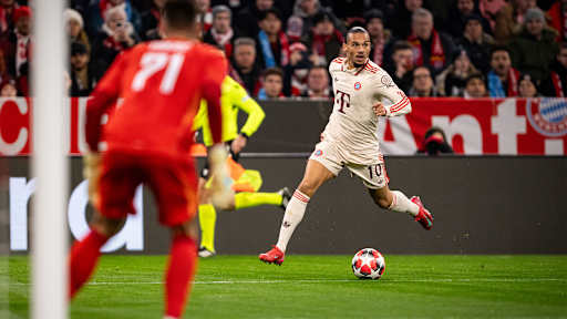 Leroy Sane (FC Bayern) im Champions League-Spiel gegen Slovan Bratislava
