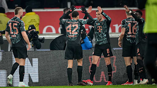 Spielszene aus der Partie VfB Stuttgart - FC Bayern