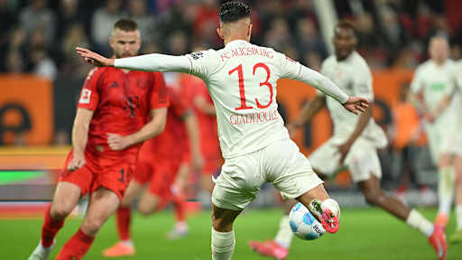 Giannoulis erzielt ein Tor für Augsburg gegen den FC Bayern