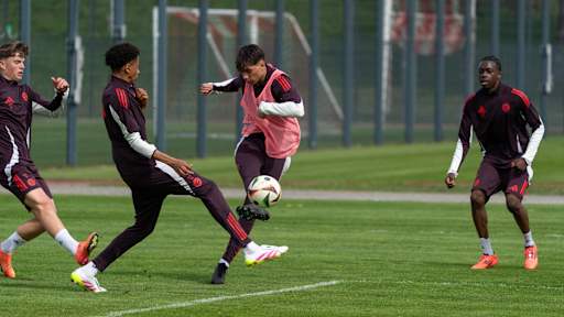 Training der FC Bayern U17 vor dem Heimspiel gegen Nürnberg.