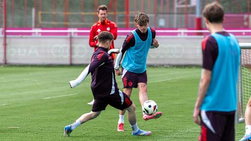 Guido Della Rovere im Amateure-Training an der Säbener Straße.