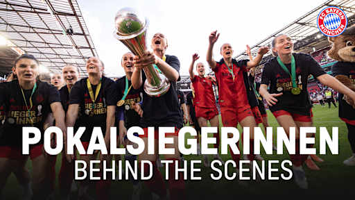 FC Bayern Women DFB Cup celebrations