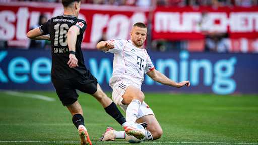 Eric Dier vom FC Bayern im Bundesliga-Spiel gegen Borussia Mönchengladbach