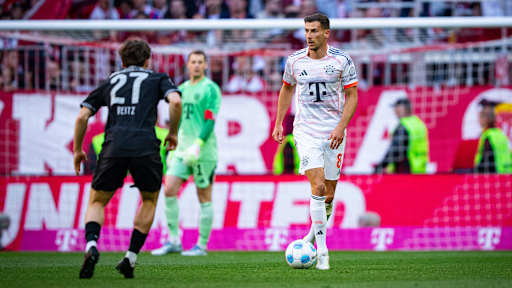 Leon Goretzka vom FC Bayern im Bundesliga-Spiel gegen Borussia Mönchengladbach