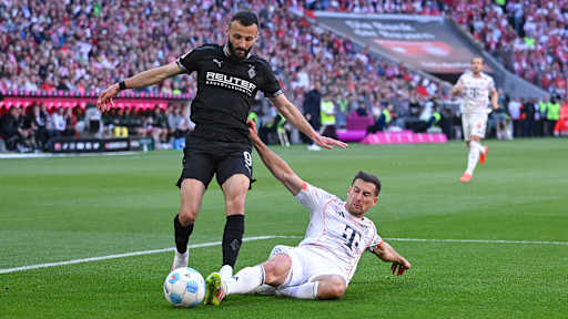 Leon Goretzka vom FC Bayern im Bundesliga-Spiel gegen Borussia Mönchengladbach