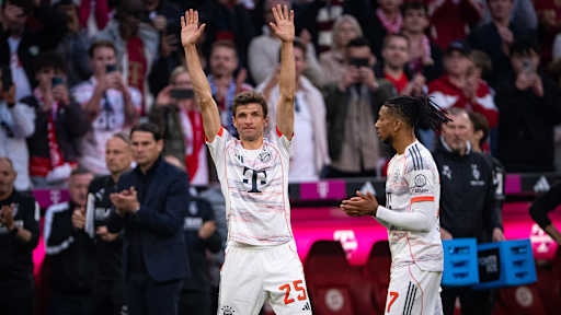 Thomas Müller vom FC Bayern im Bundesliga-Spiel gegen Borussia Mönchengladbach