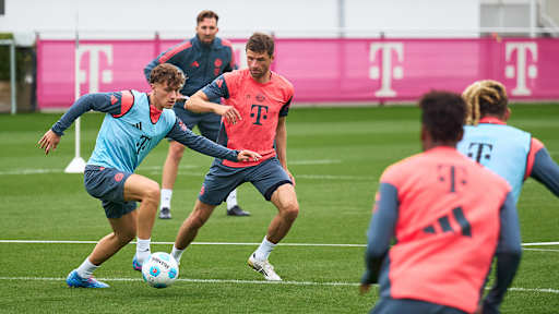 FC Bayern's training session on Saturday