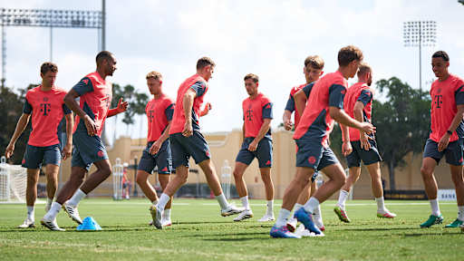 FC Bayern training on Saturday