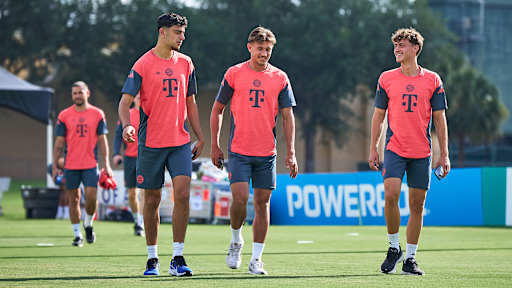 FC Bayern training on Saturday