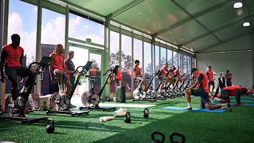FC Bayern training on Saturday