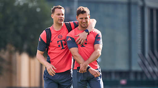 FC Bayern training on Saturday