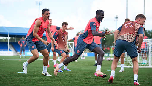 FC Bayern's final training session ahead of the Club World Cup game against Benfica