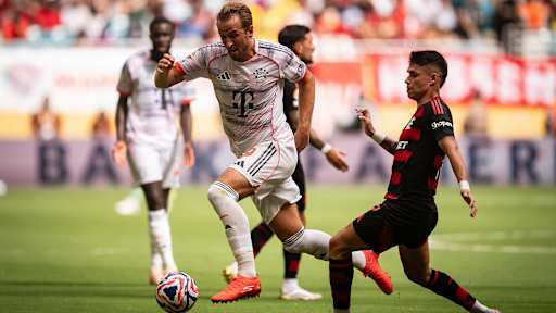 Harry Kane am Ball im Klub-WM-Achtelfinale gegen Flamengo
