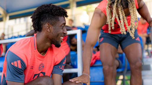 Die FC Bayern-Mannschaft am Mittwoch im Training in Orlando