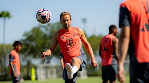 Die FC Bayern-Mannschaft am Mittwoch im Training in Orlando