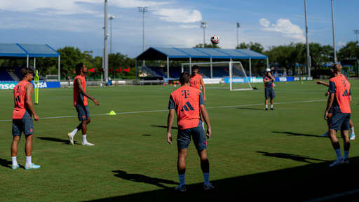 Die FC Bayern-Mannschaft am Mittwoch im Training in Orlando
