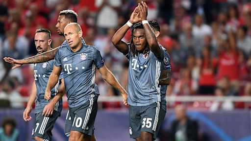 Renato Sanches jubelt nach einem Tor zum Champions League-Auftakt bei Benfica Lissabon