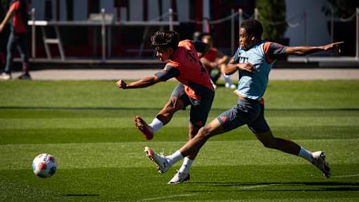 Das FC Bayern Training vor Hoffenheim
