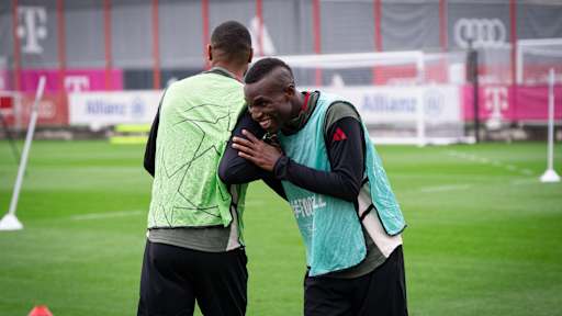 Jona Tah und Nico Jackson im Abschlusstraining vor Paphos