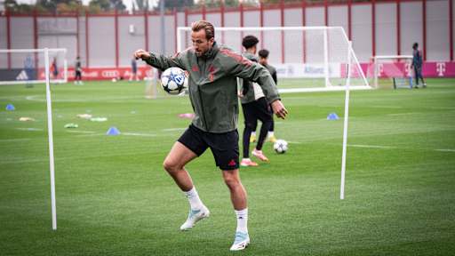 Harry Kane im Abschlusstraining vor Paphos