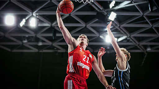 Justus Hollatz debütierte letzte Saison gegen Bamberg im FCBB-Dress