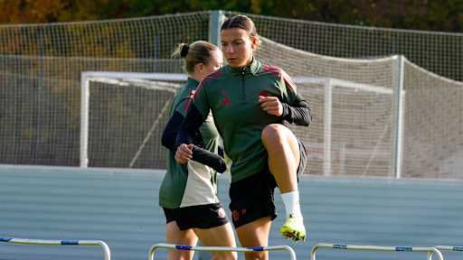 Arianna Caruso während einer Trainingseinheit der FCB-Frauen.