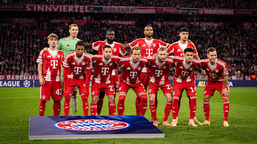 Das Teamfoto des FC Bayern vor dem Champions League-Spiel gegen Brügge