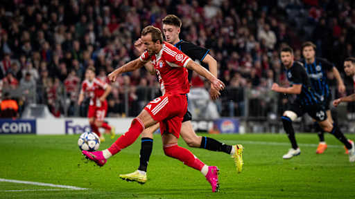 Harry Kane schließt gegen Brügge ab