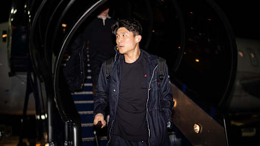 Minjae Kim bei der Ankunft in London