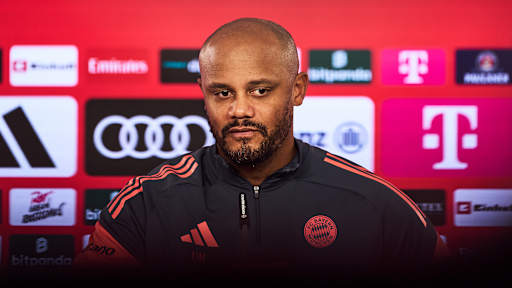 Vincent Kompany spricht im Pressetalk