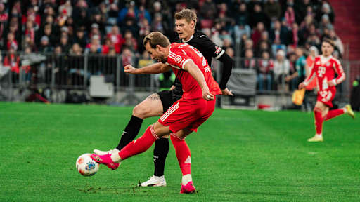 Harry Kane im Bundesliga-Heimspiel des FC Bayern gegen den FC St. Pauli.