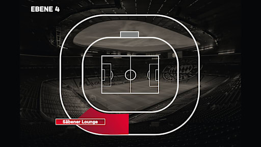 Lageplan Säbener Lounge, Innenliegender Bereich im Osten