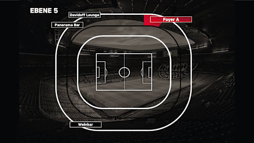 Lageplan Foyer - innenliegender Bereich, West