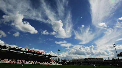 Ein Rundblick des Sportparks Unterhaching.